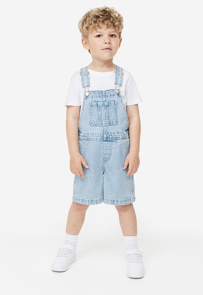 H&M - Denim dungaree shorts - blue