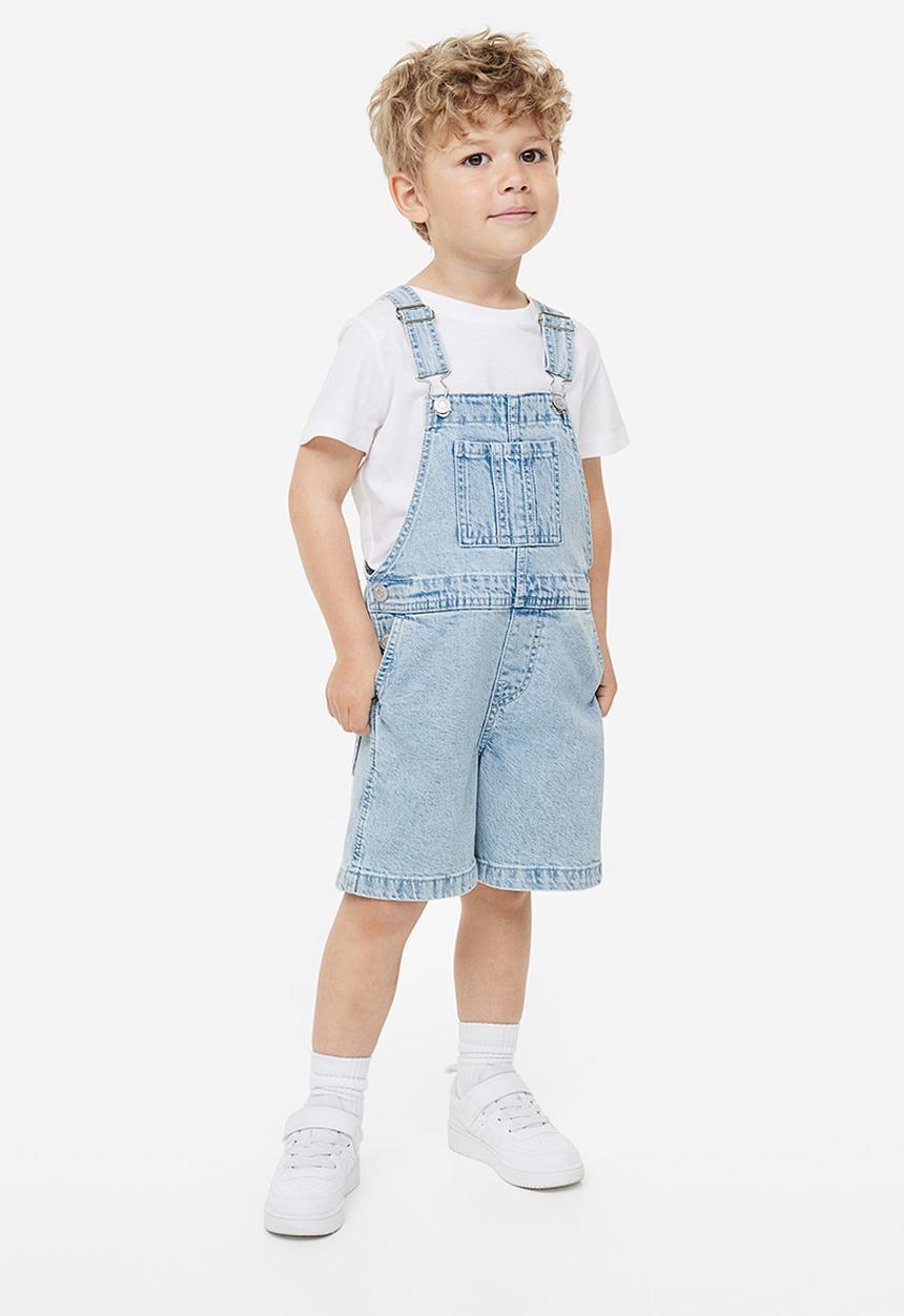 H&M - Denim dungaree shorts - blue