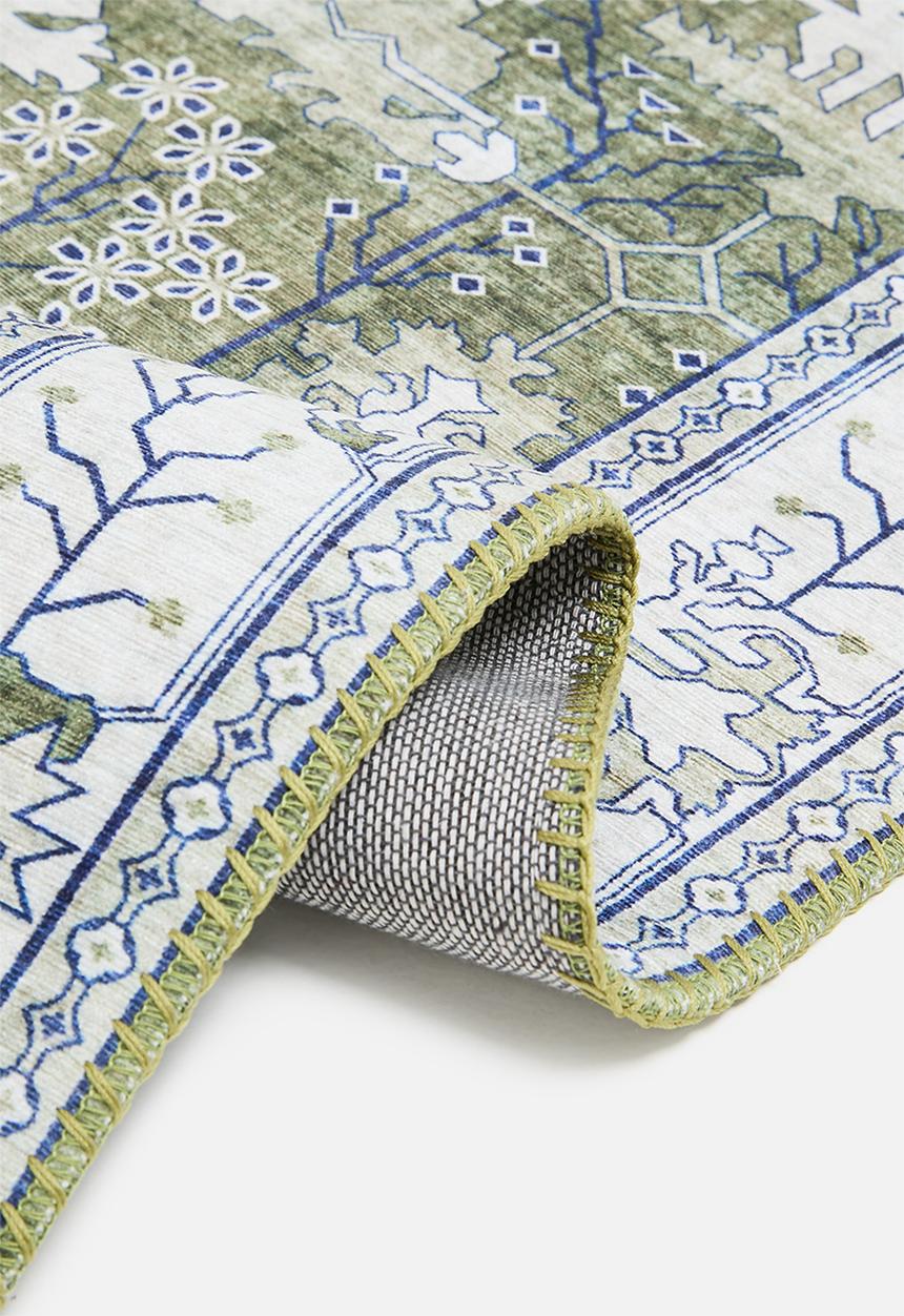 Sixth Floor - Ezra printed runner - forrest green
