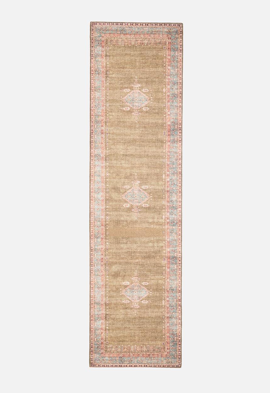 Sixth Floor - Ezra printed runner - chartreuse yellow