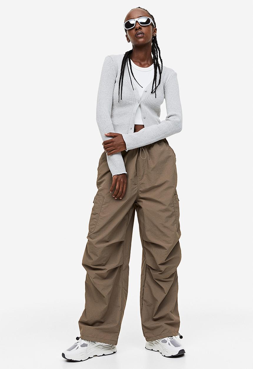 H&M - Parachute trousers - beige
