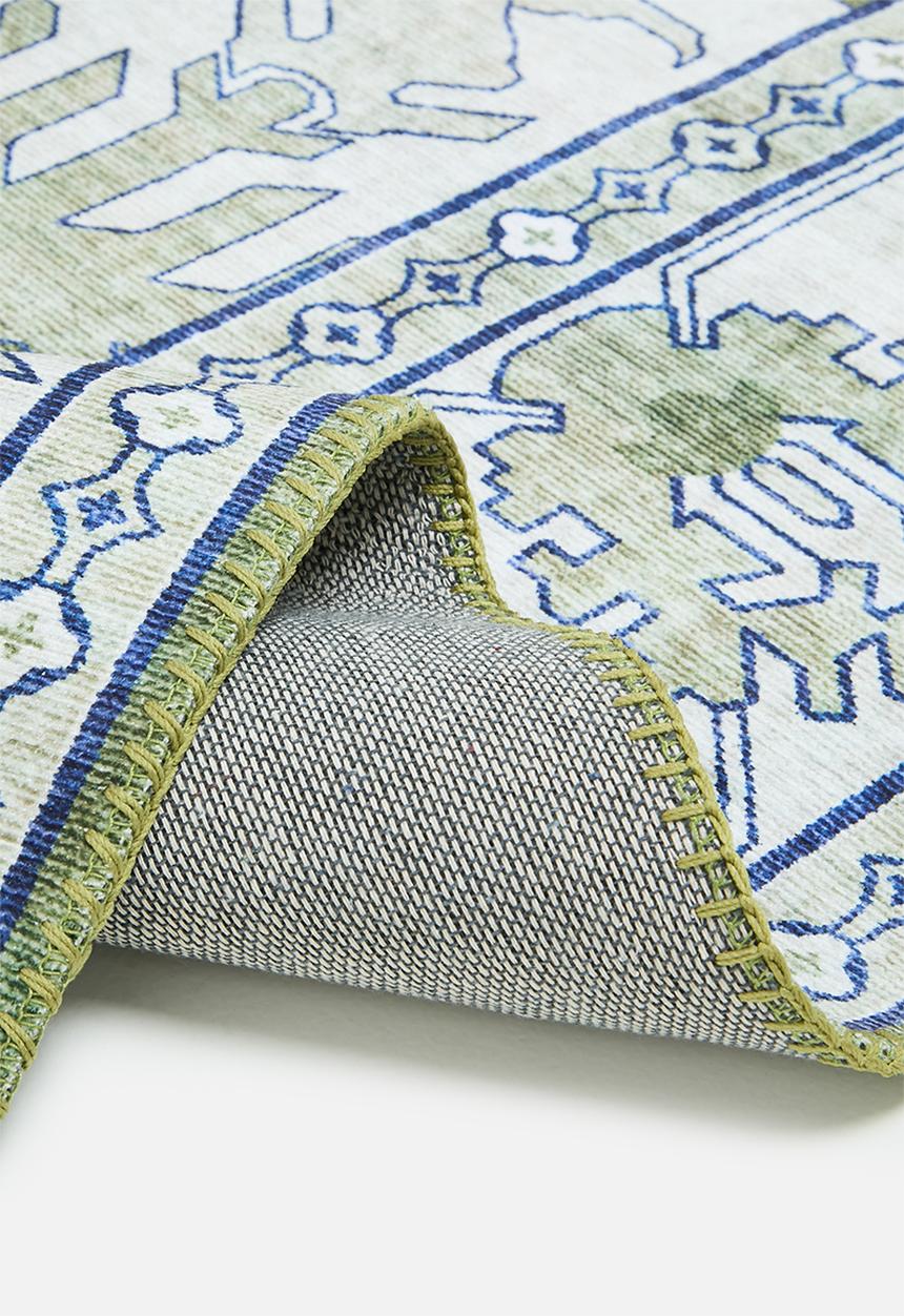 Sixth Floor - Ezra printed rug - forrest green