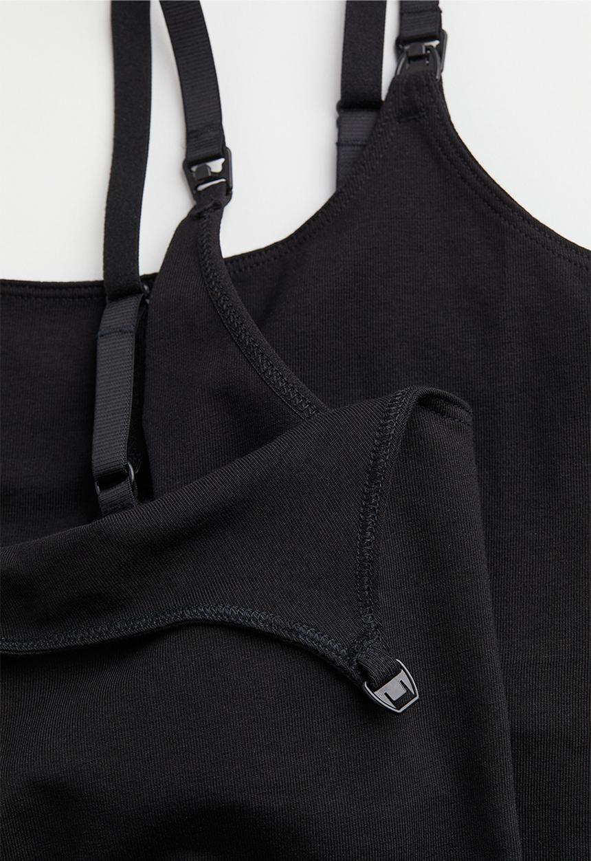 H&M - Mama 2-pack nursing tops - Black