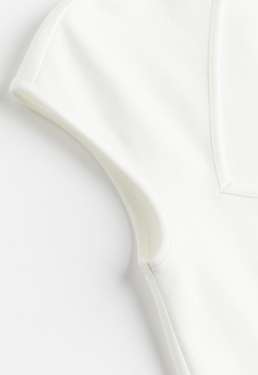 H&M - Cap-sleeved top - white