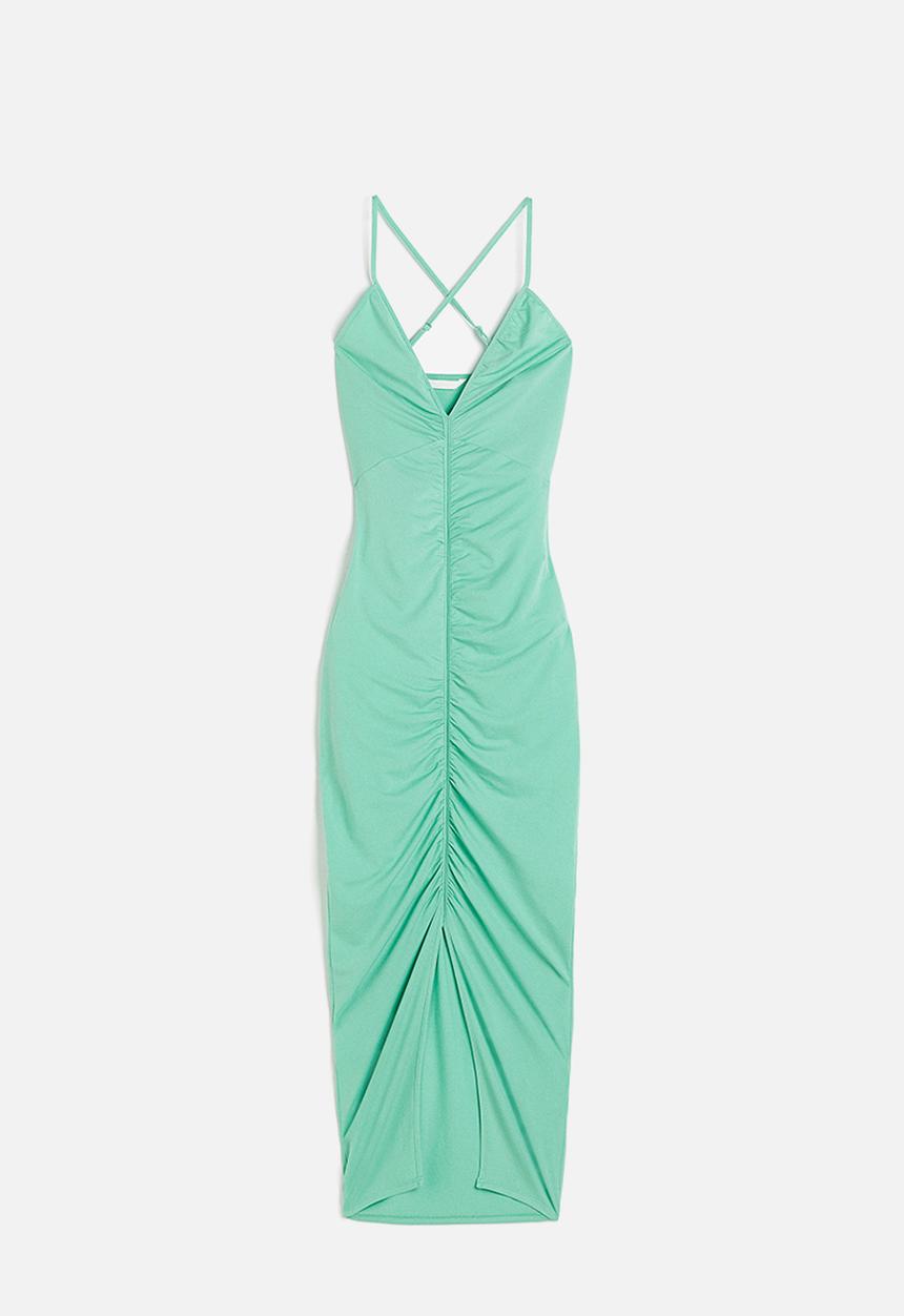 H&M - Draped bodycon dress - mint green