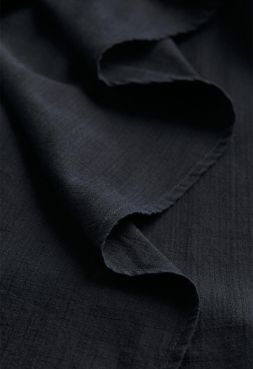 H&M - Cotton wrap skirt - black
