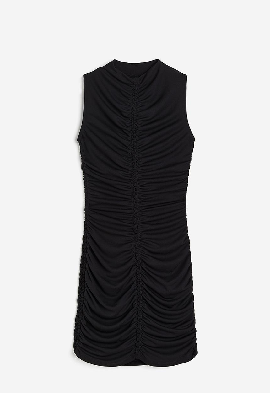 H&M - Gathered bodycon dress - black