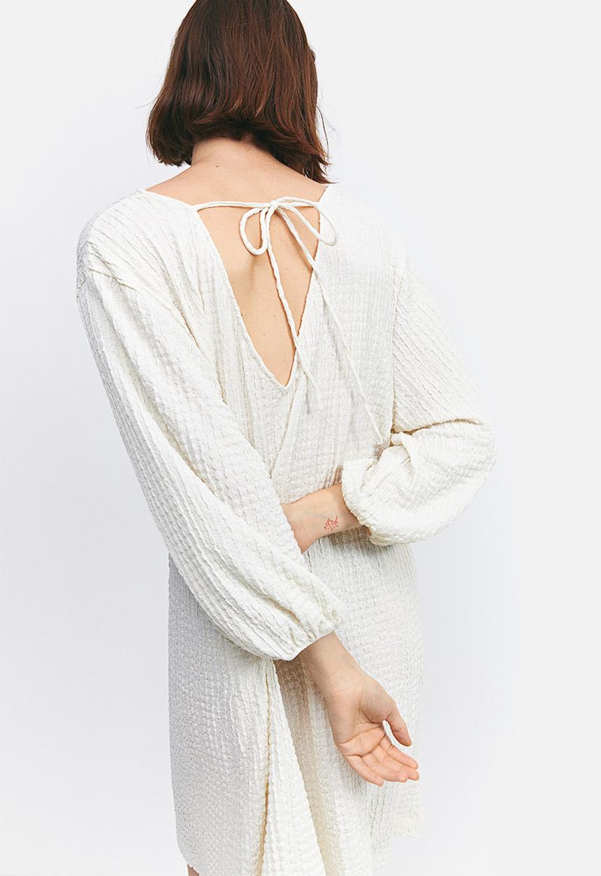 H&M - Textured jersey dress - white