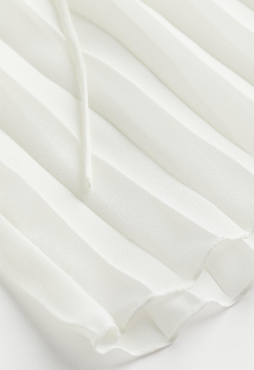 H&M - Pleated blouse - white