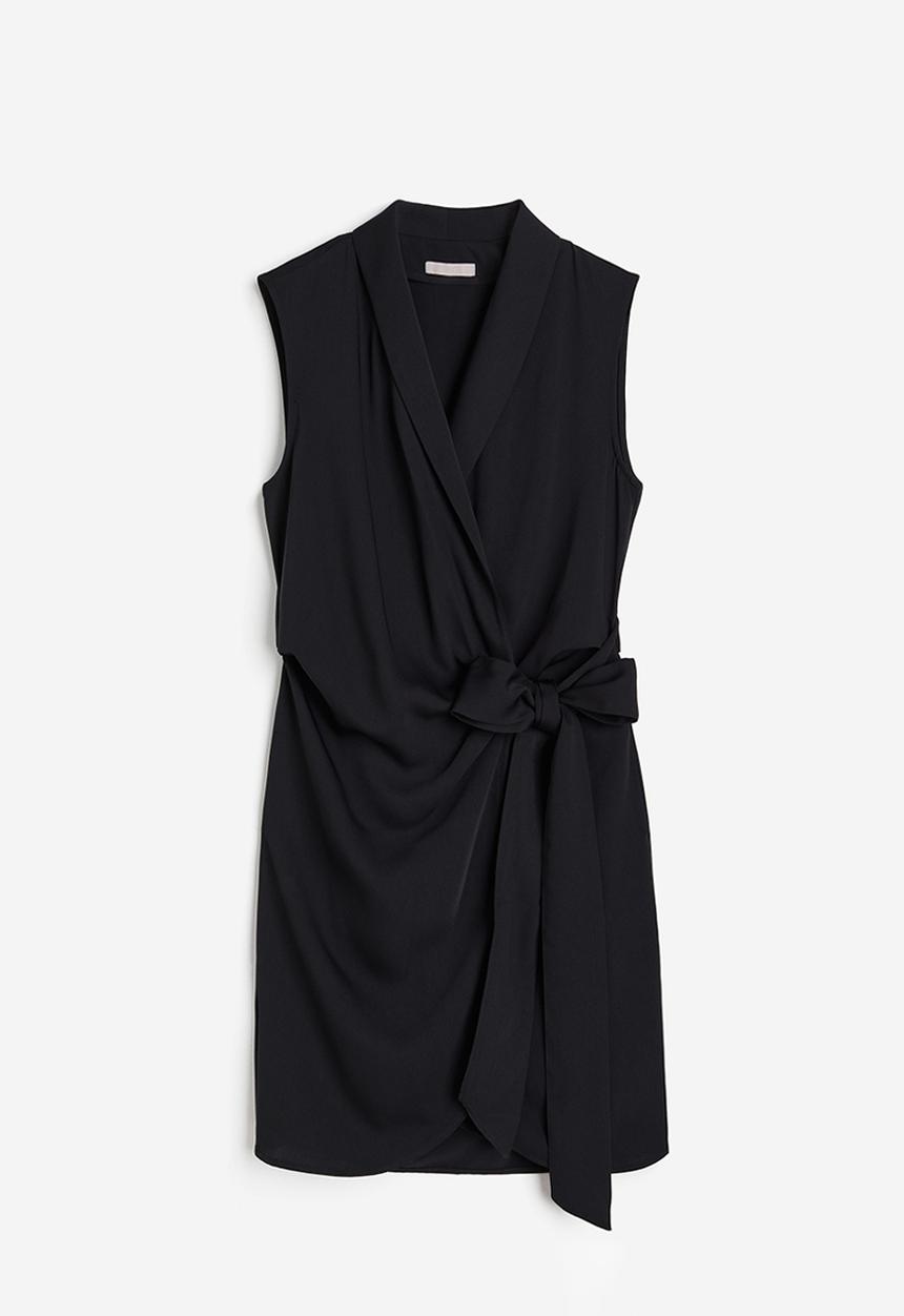 H&M - Blazer wrap dress - black