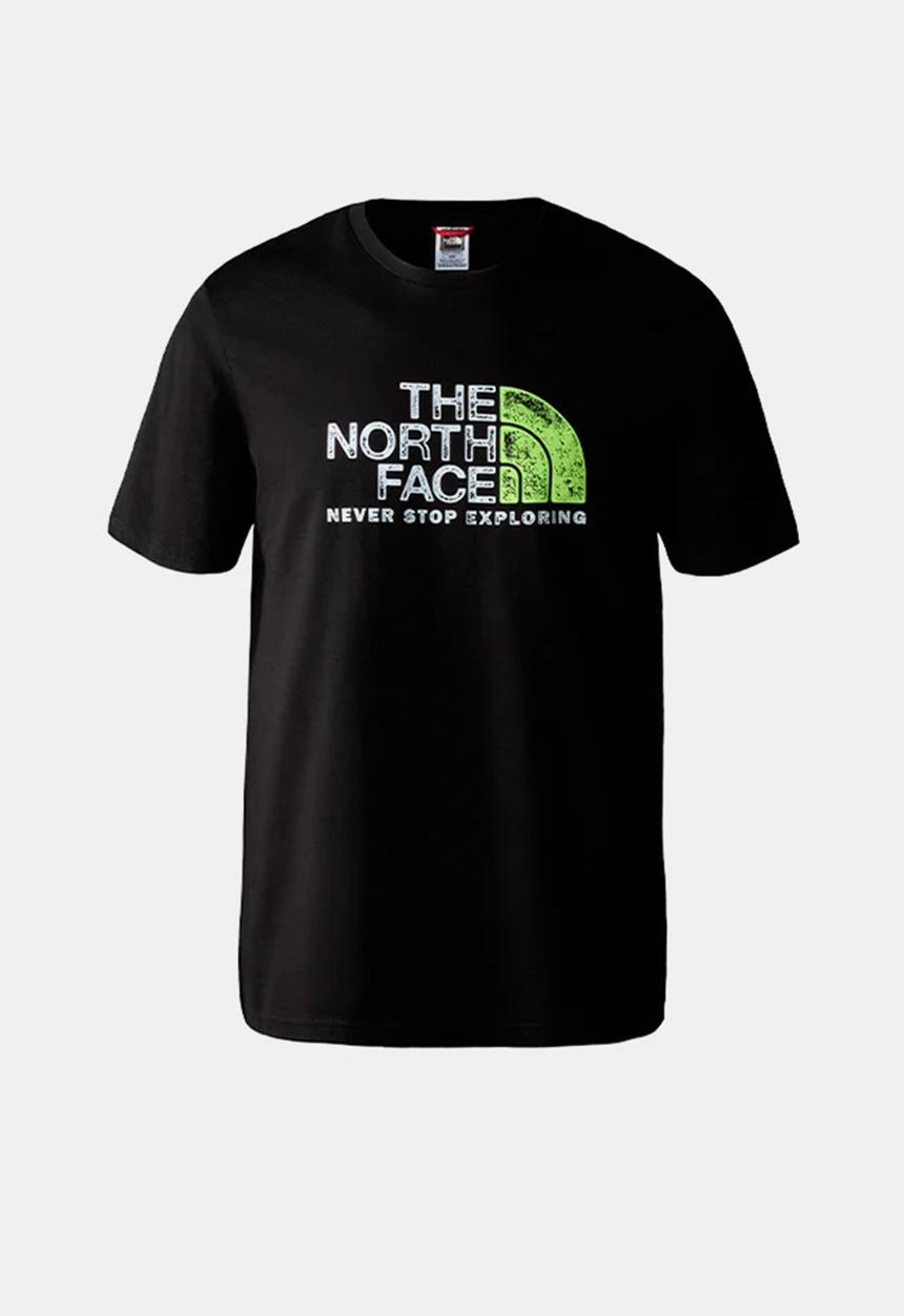 The North Face - M short sleeve rust 2 tee - tnf black & led yellow