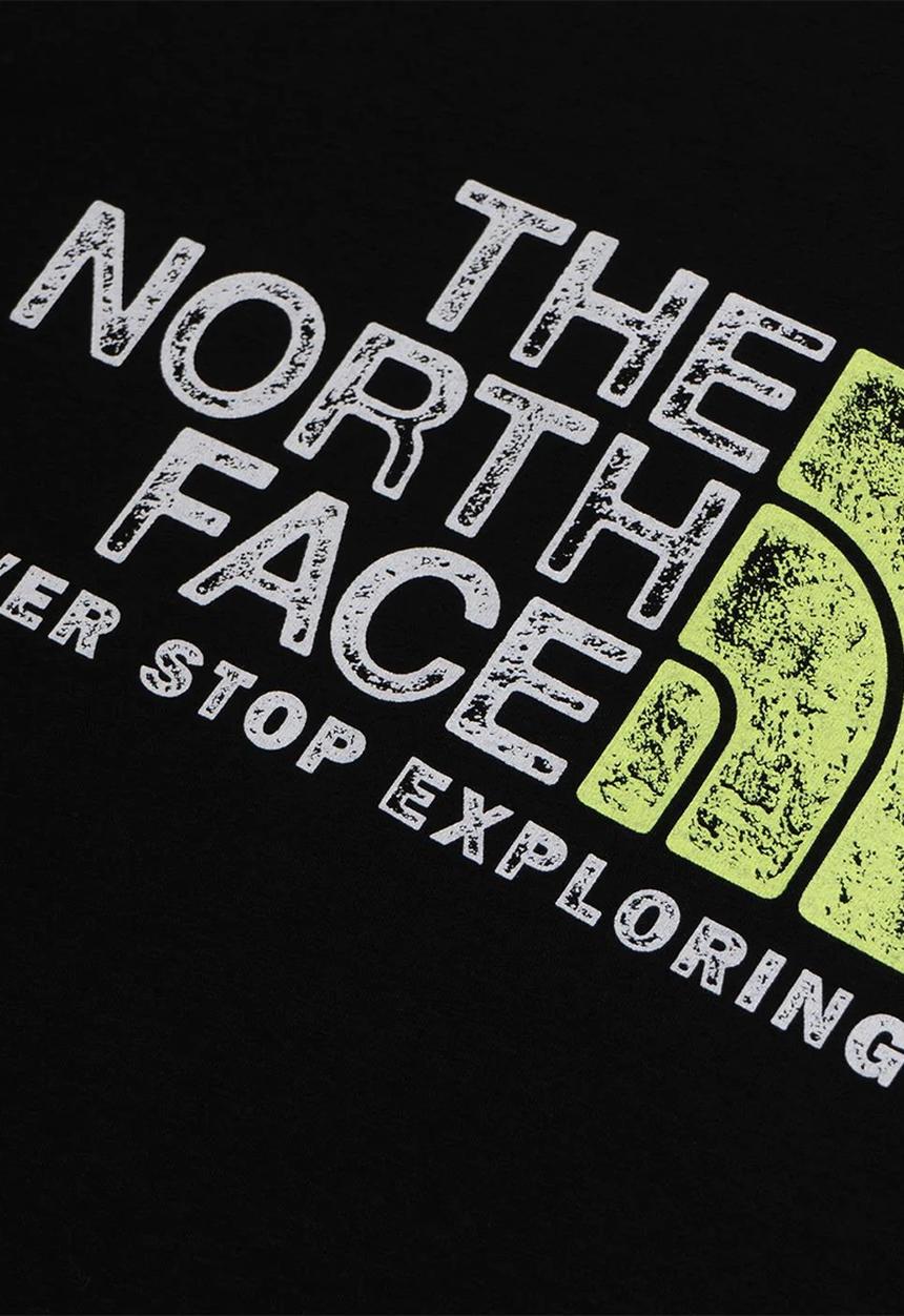 The North Face - M short sleeve rust 2 tee - tnf black & led yellow