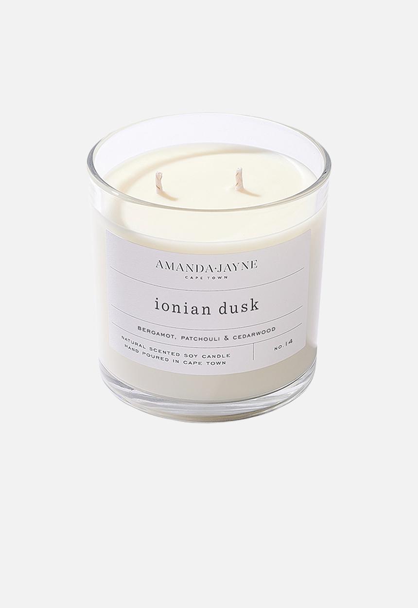 Amanda Jayne - Ionian Dusk Double Wick Soy Candle - natural