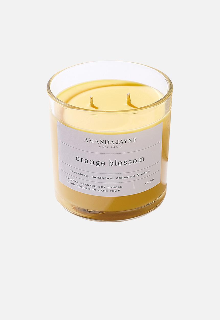 Amanda Jayne - Orange Blossom Double Wick Soy Candle - natural