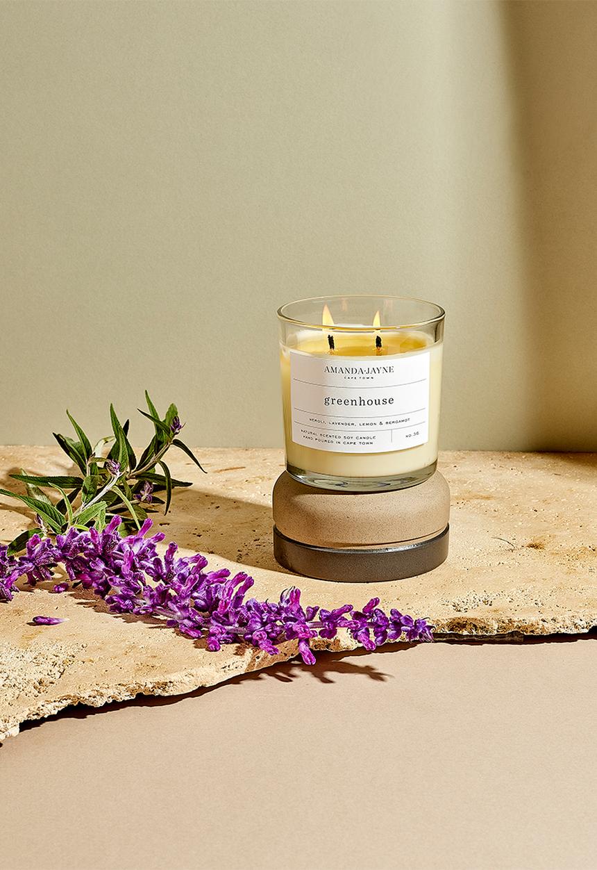 Amanda Jayne - Greenhouse Double Wick Soy Candle - natural