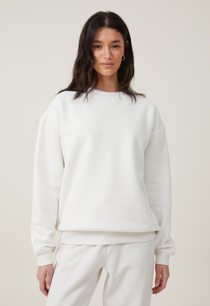 Cotton On - Classic Crew Sweatshirt - Vintage White