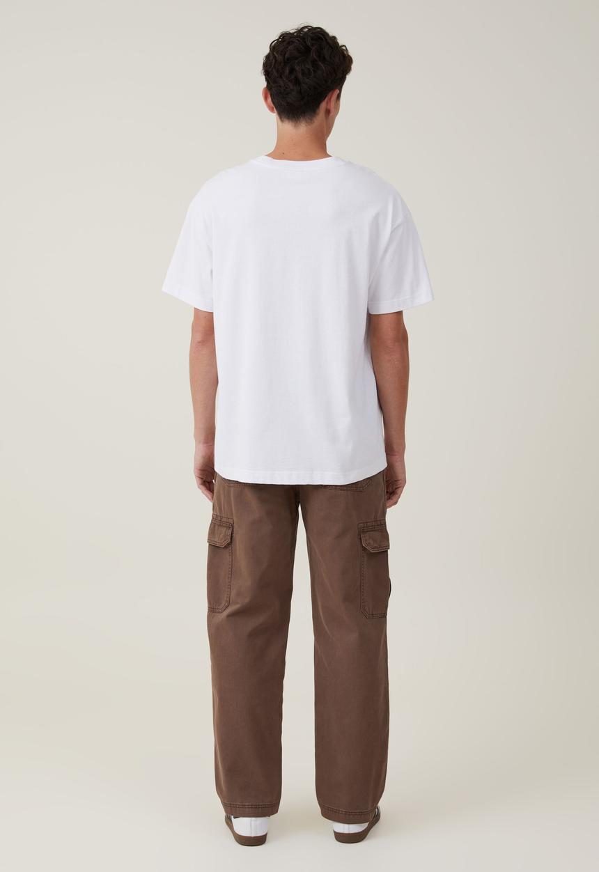 Cotton On - Tactical cargo pant - vintage dark brown herringbone