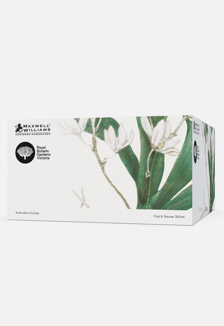 Maxwell & Williams - Royal botanic gardens cup & saucer - white