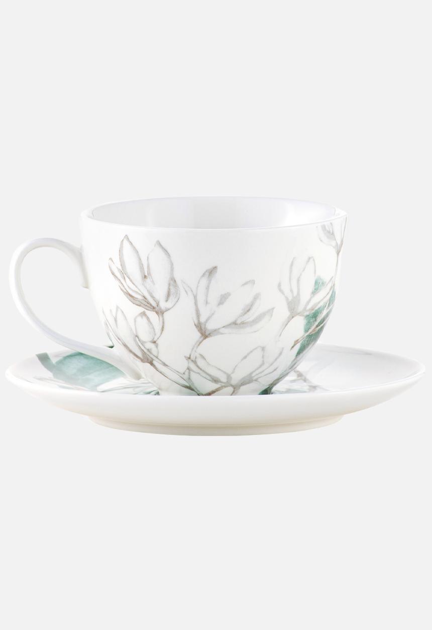 Maxwell & Williams - Royal botanic gardens cup & saucer - white