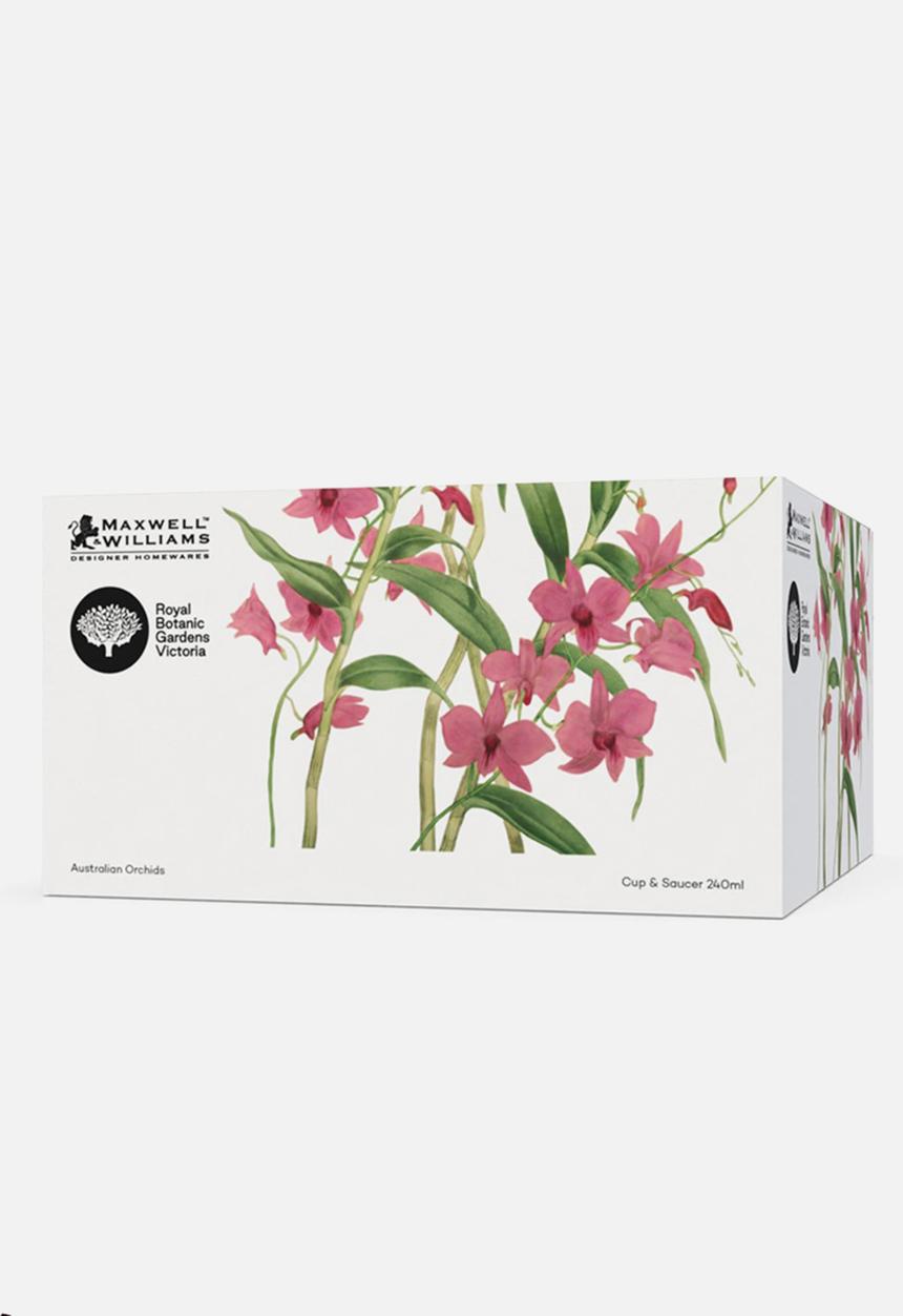 Maxwell & Williams - Royal botanic gardens cup & saucer - pink