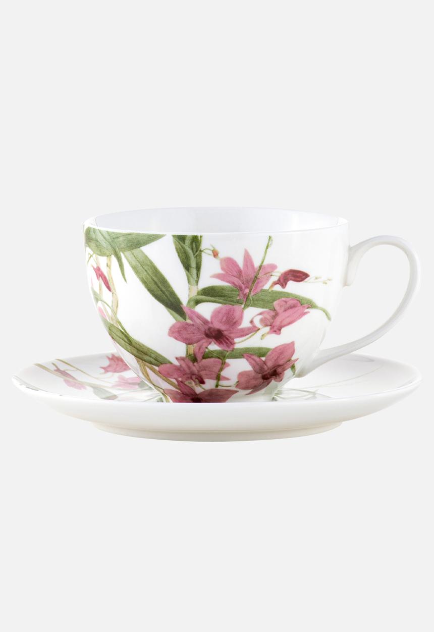 Maxwell & Williams - Royal botanic gardens cup & saucer - pink