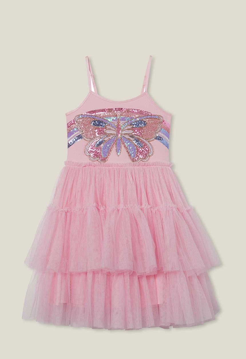 Cotton On - Iris dress up dress - blush pink/butterfly