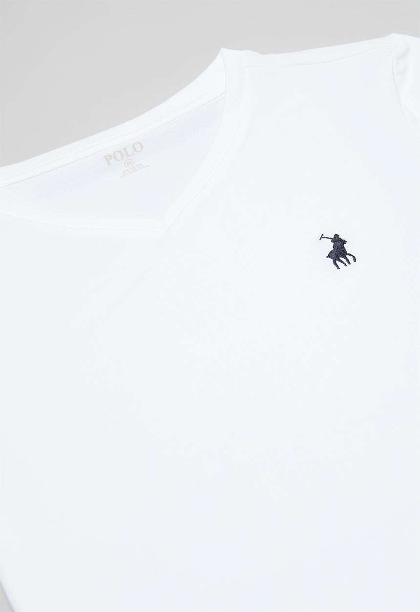 POLO - Kelly short sleeve stretch tee - white