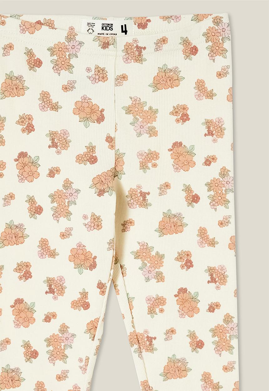 Cotton On - Huggie tights - dark vanilla/ava ditsy