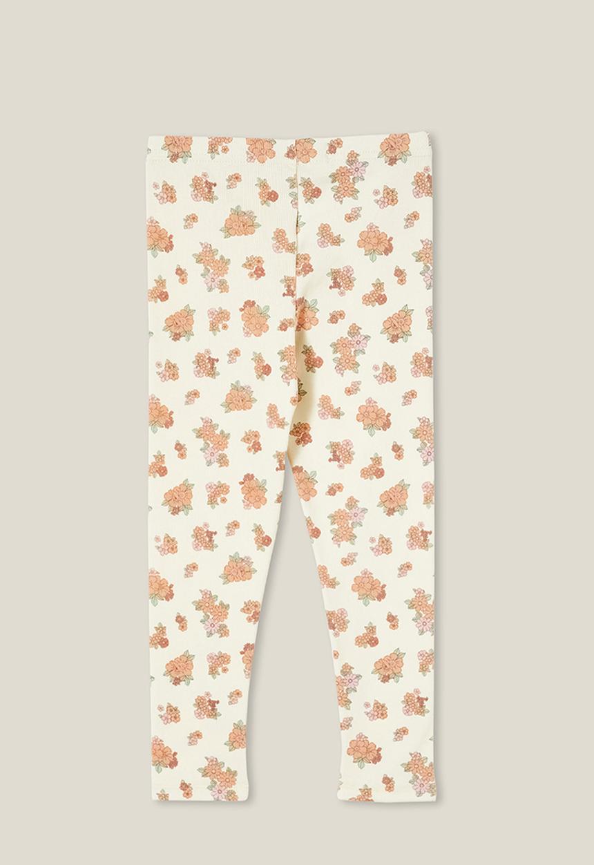 Cotton On - Huggie tights - dark vanilla/ava ditsy