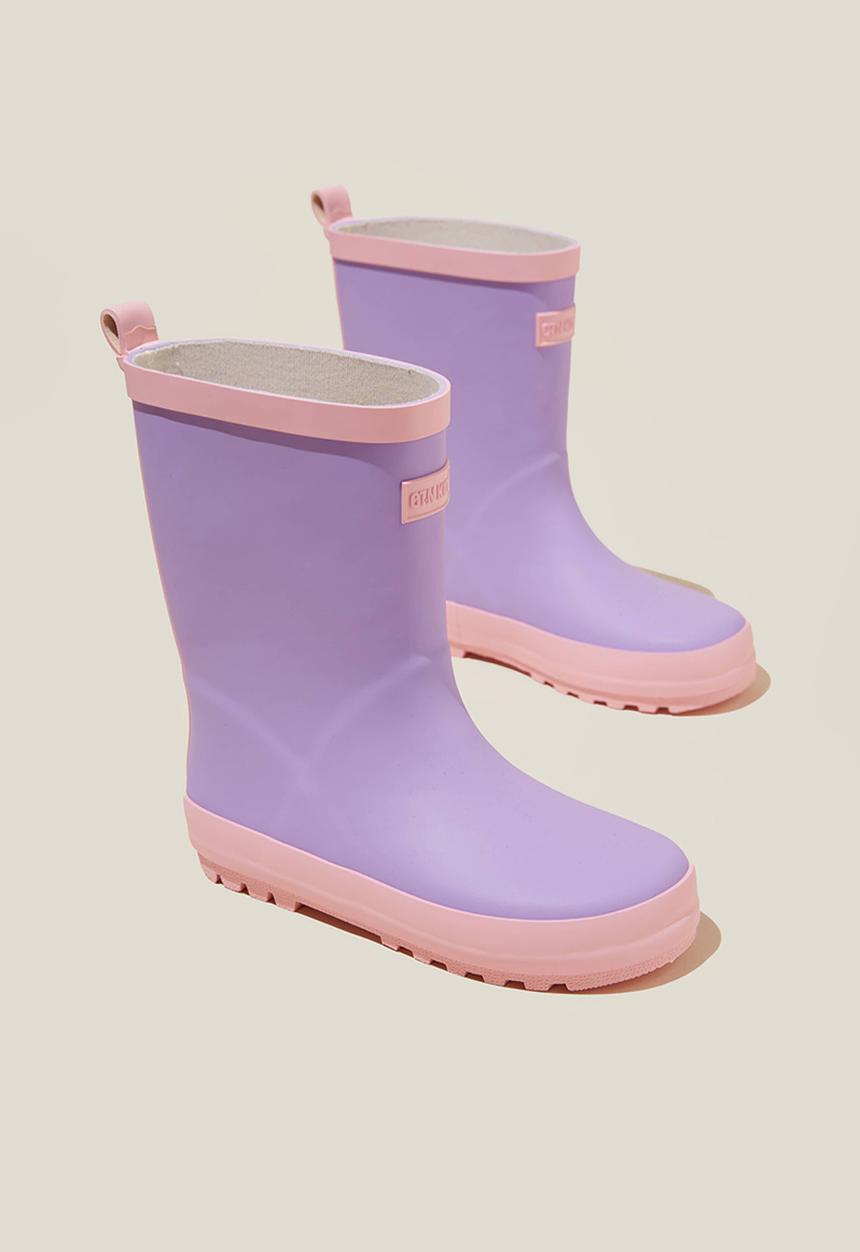 Cotton On - Kids rainboot - blush pink/lilac drop