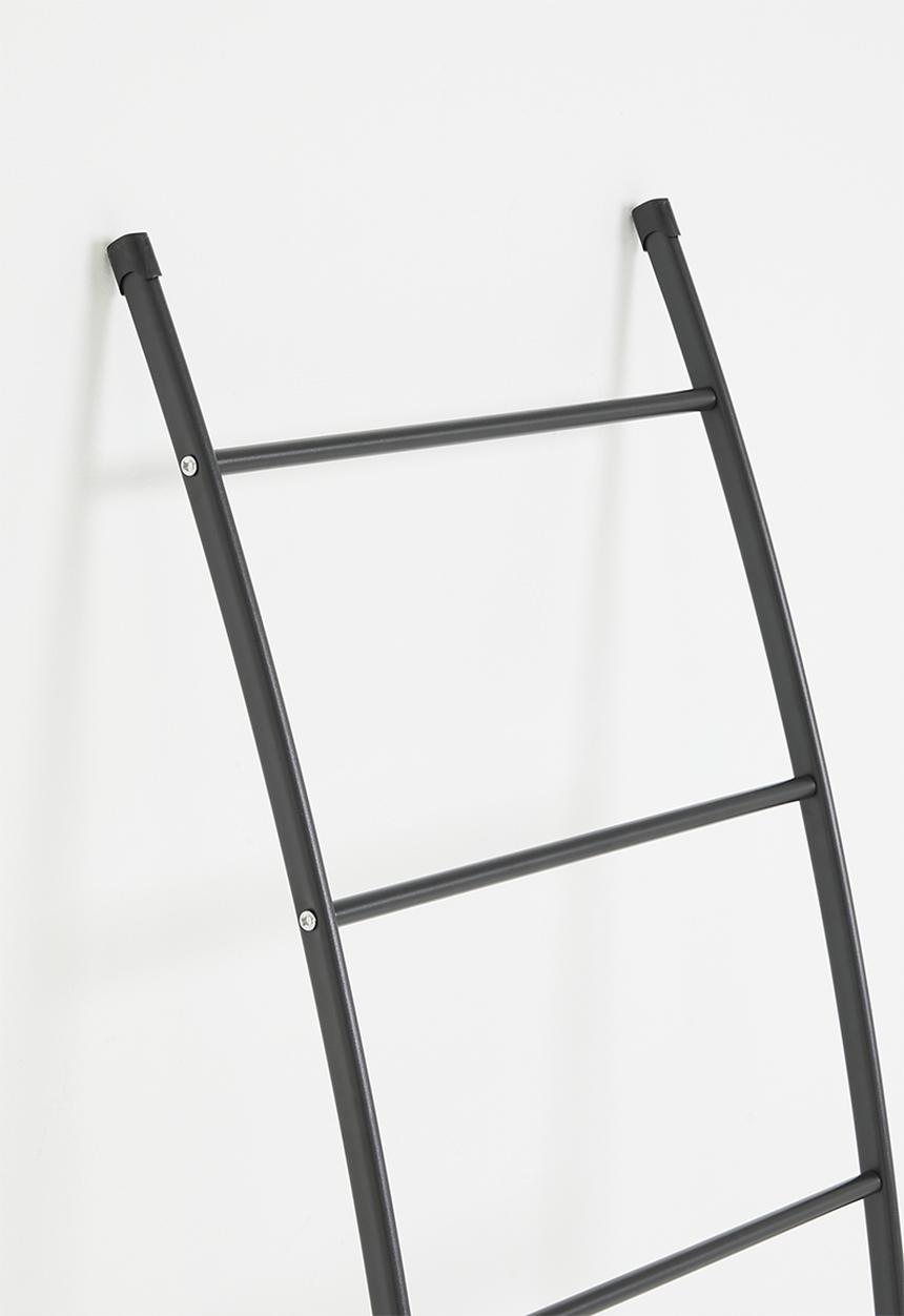 Bathroom Solutions - Metal leaning towel rack - black