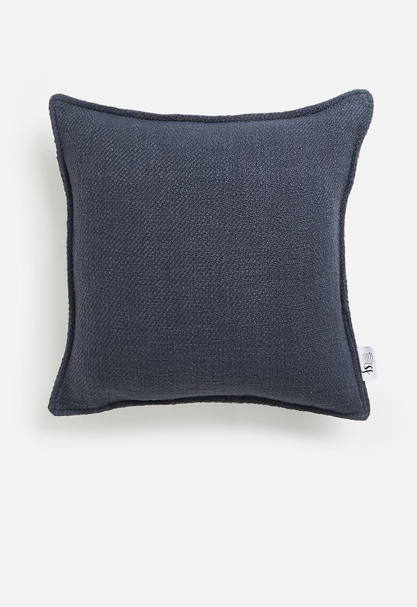Sixth Floor - Conakry Washed Cushion Cover - Charcoal