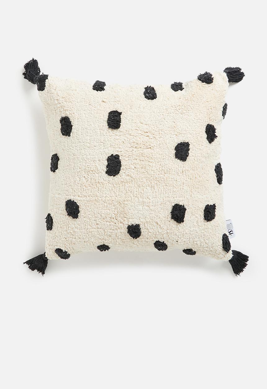 Sixth Floor - Silli cushion cover - Black & Natural