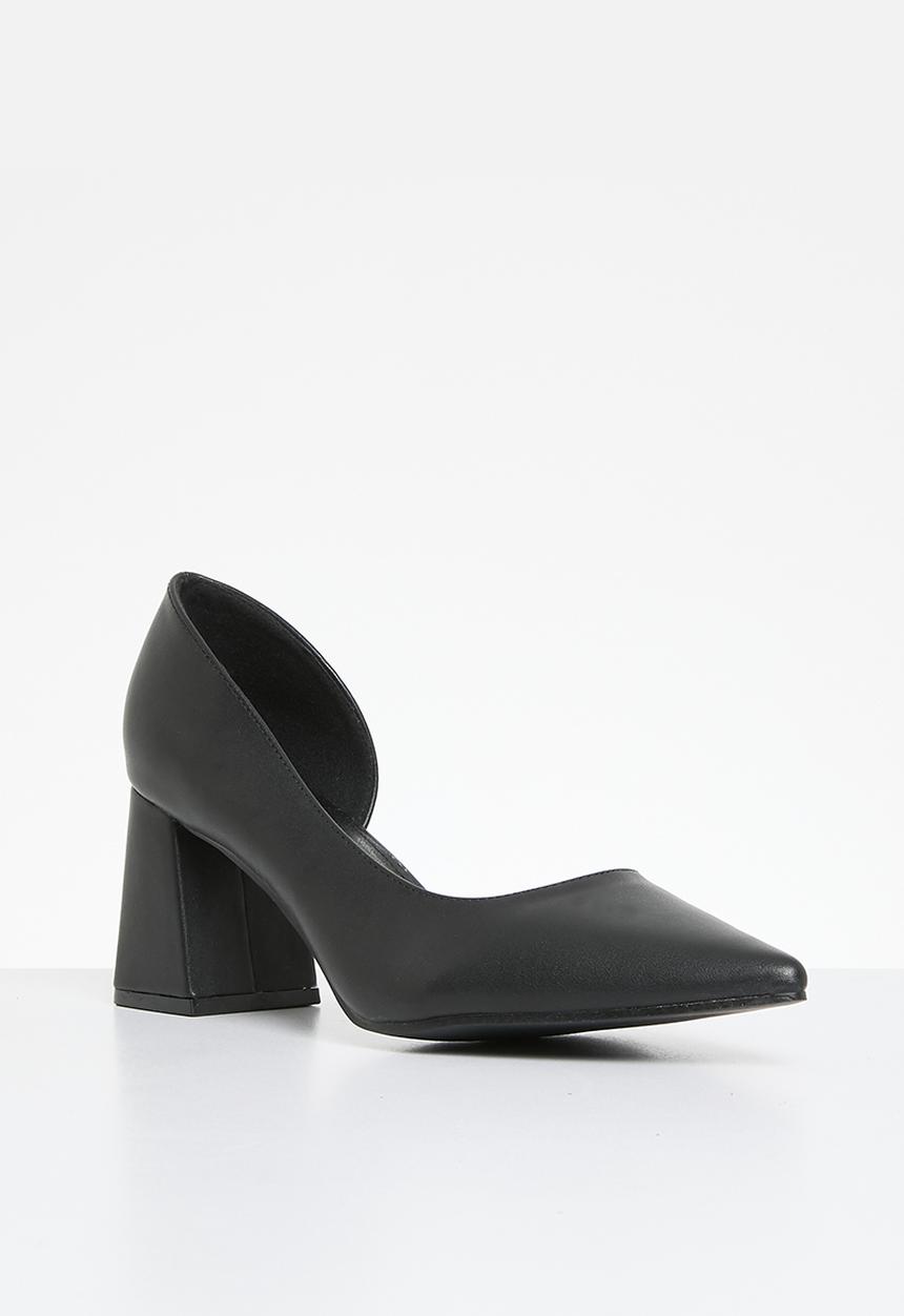 edit - Blair block heel - black