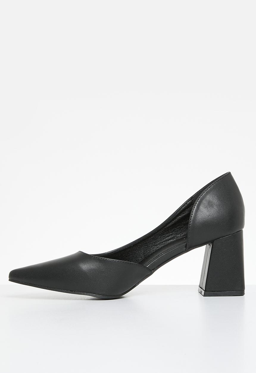 edit - Blair block heel - black
