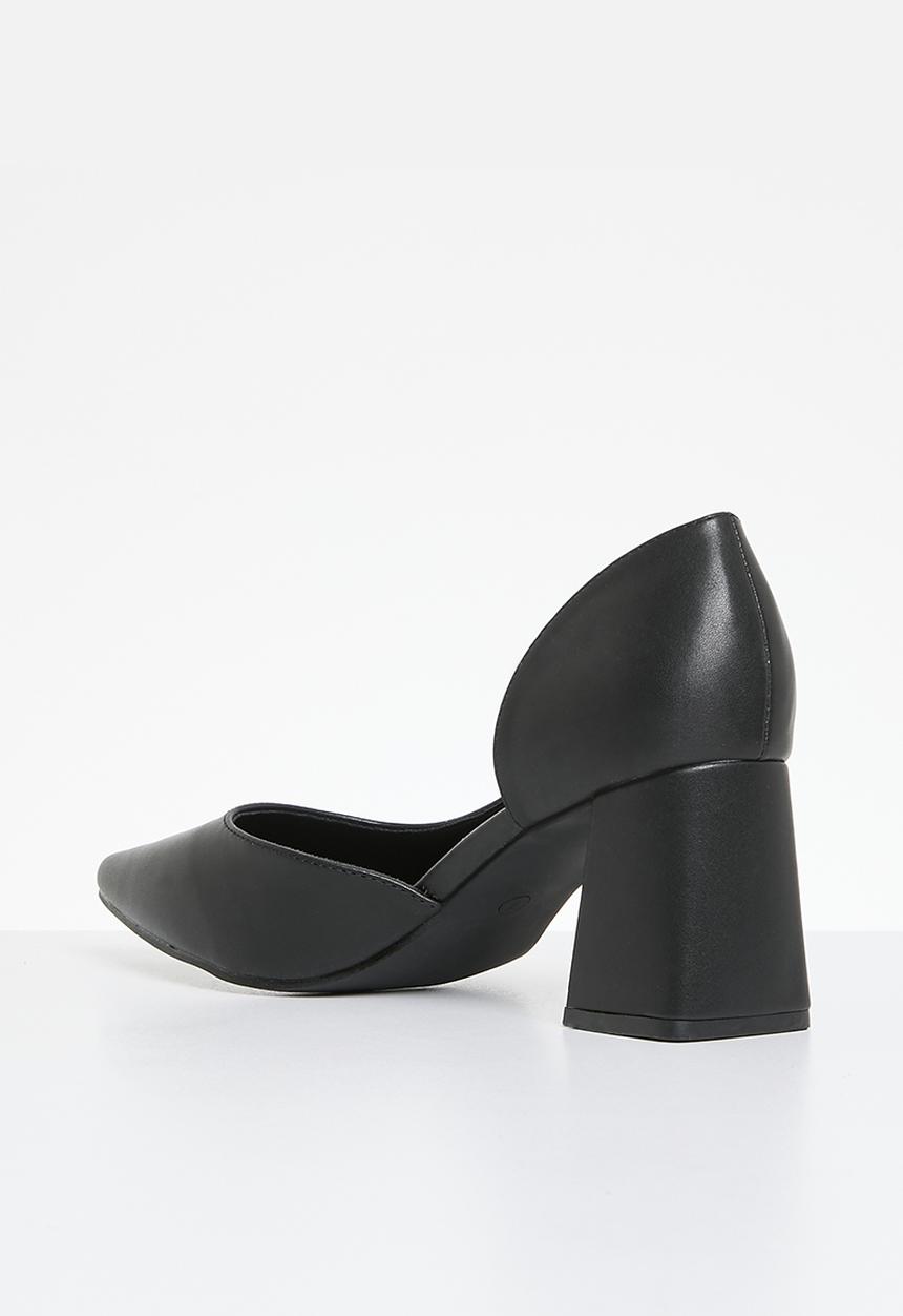 edit - Blair block heel - black