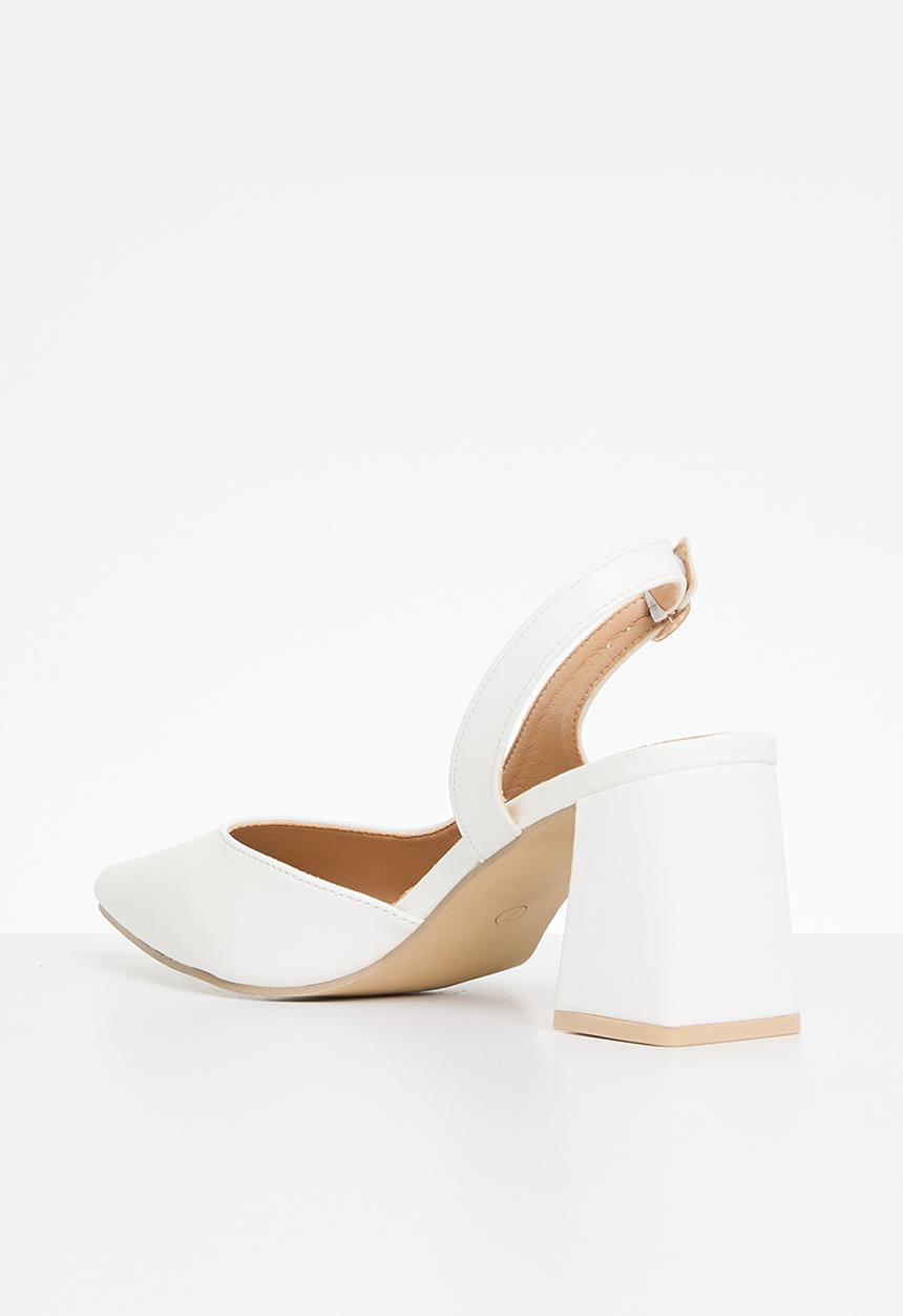 edit - Serena slingback - white