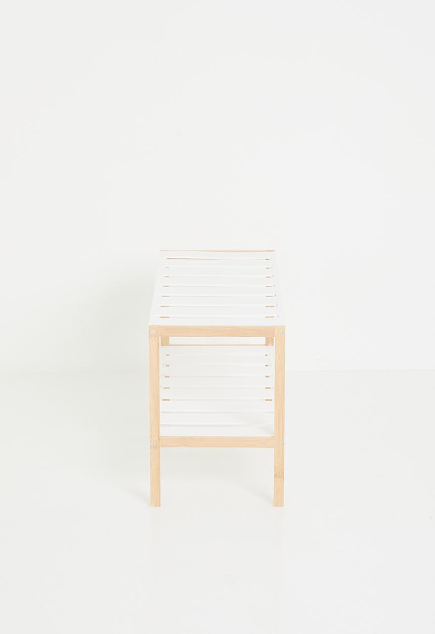 Storage Solutions - Simple shoe rack - white & natural