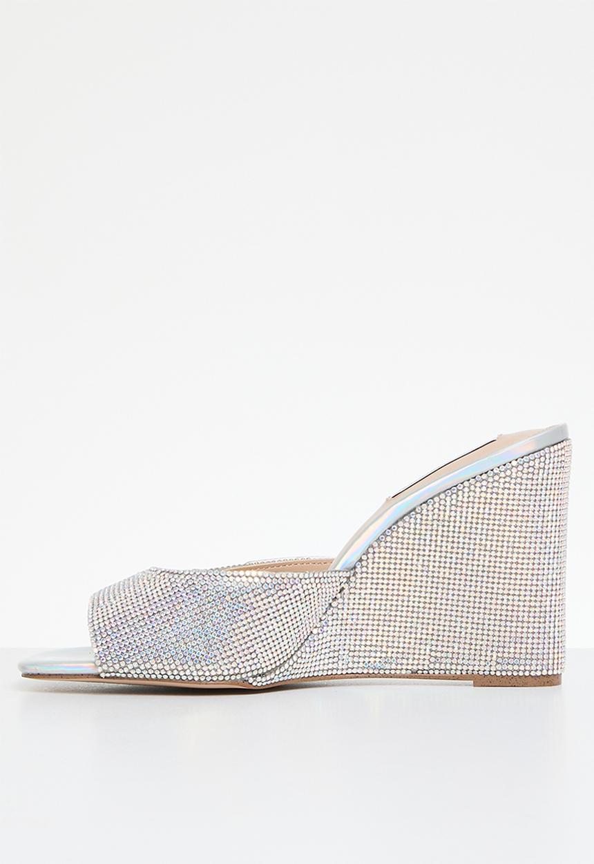 Steve Madden - Evoke-r wedge mule - silver