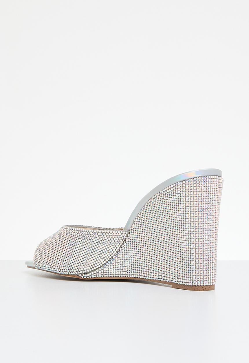 Steve Madden - Evoke-r wedge mule - silver