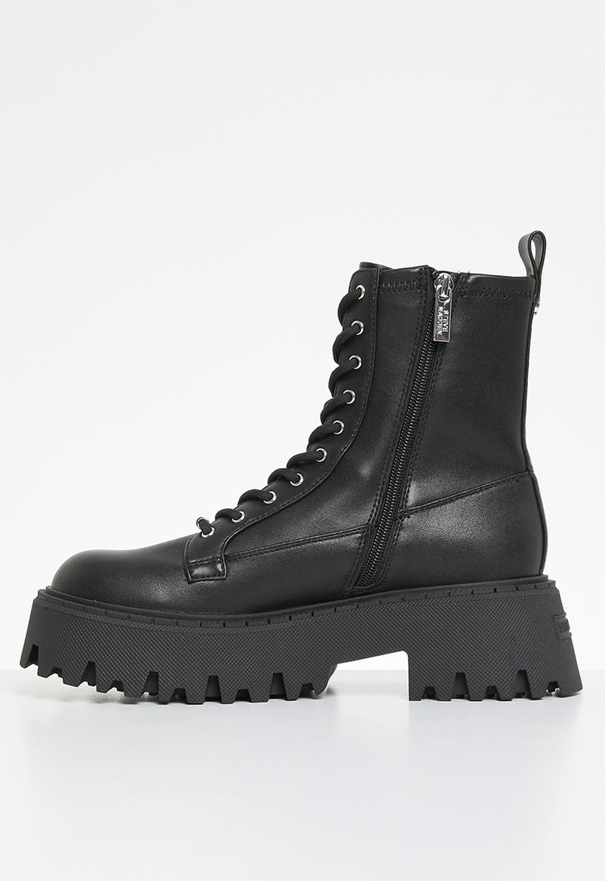 Steve Madden - Over-ride platform boot - black