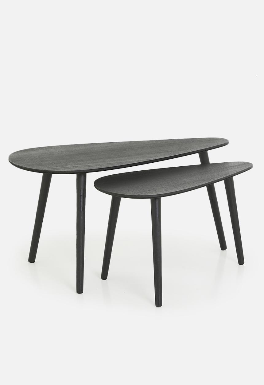 H&S - Alto nesting table set of 2 - black