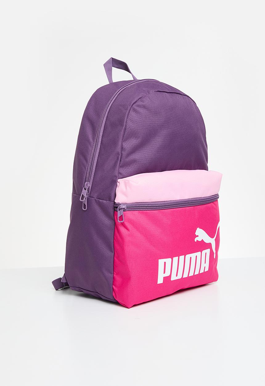 PUMA - Puma phase backpack colorblock - crushed berry-garnet rose-pink lilac