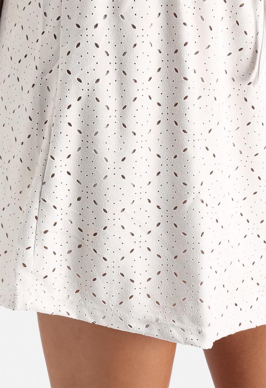 Vero Moda - Laser Cut Faux Suede Skirt