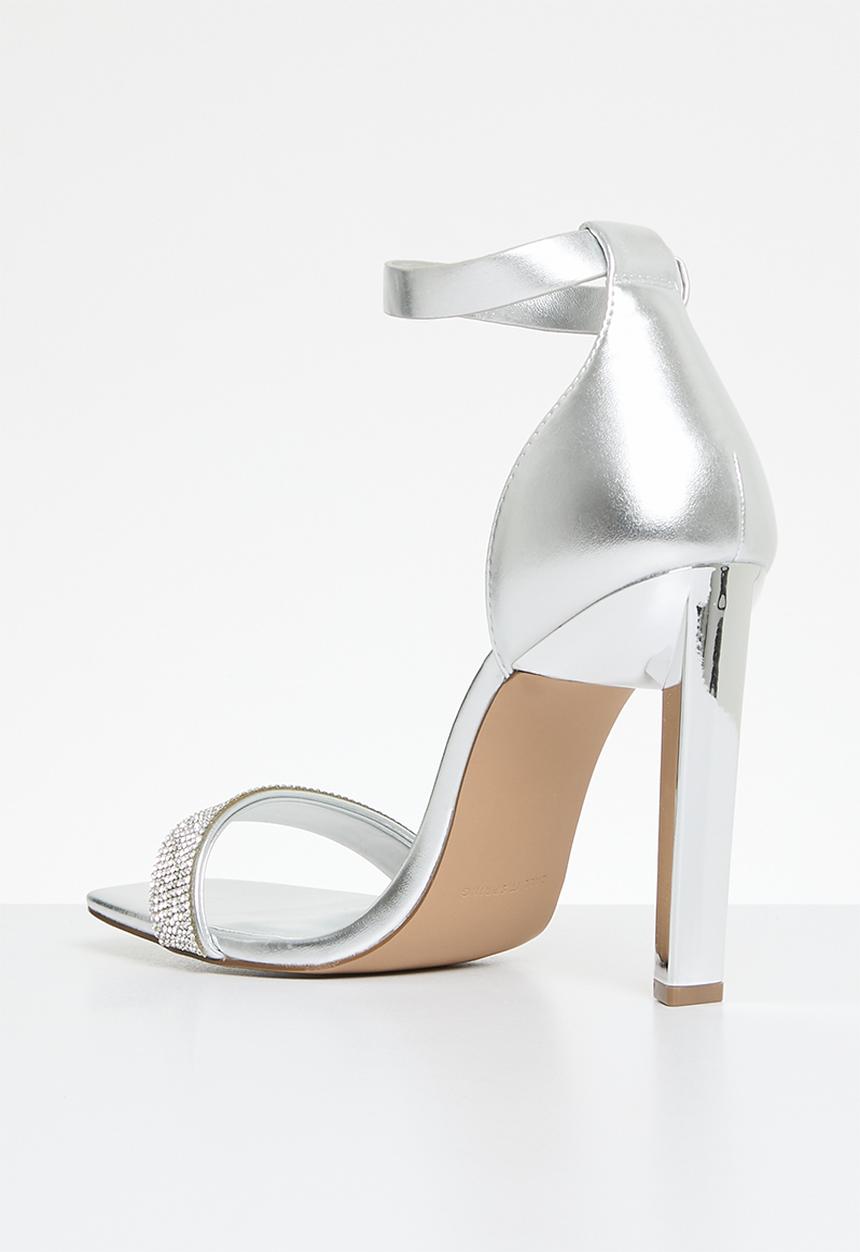 Call It Spring - Eleezaa block heel - silver