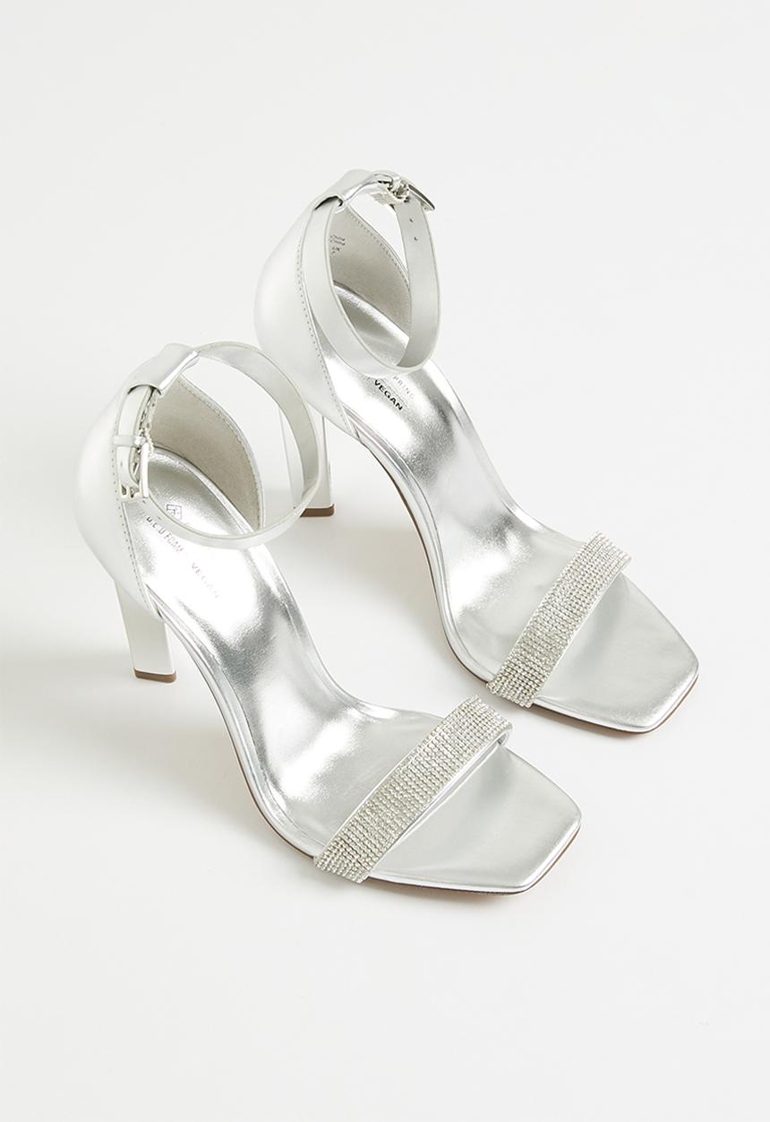Call It Spring - Eleezaa block heel - silver