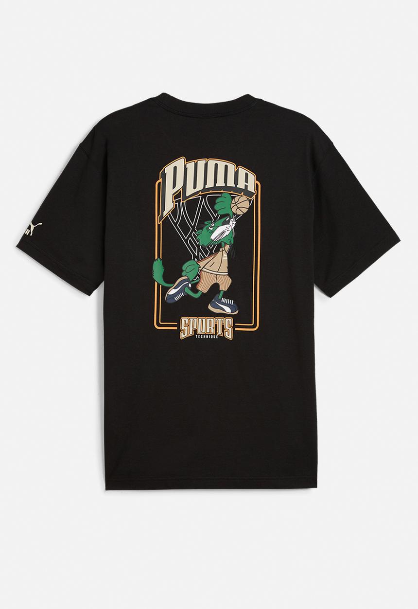 PUMA - PUMA TEAM FOR THE FANBASE Graphic Tee - PUMA Black