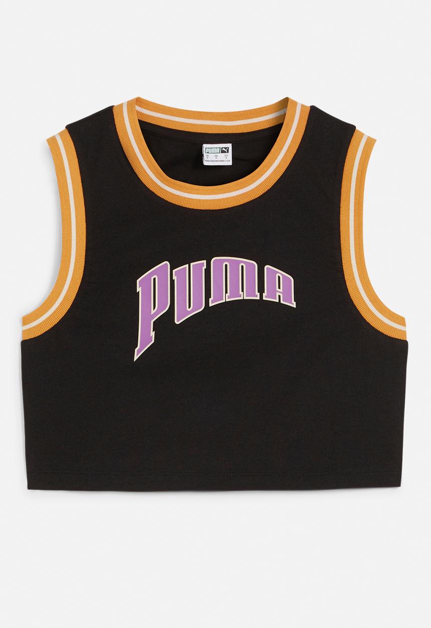 PUMA - Puma Team For The Fanbase Graphic Cropped Tee - Puma Black