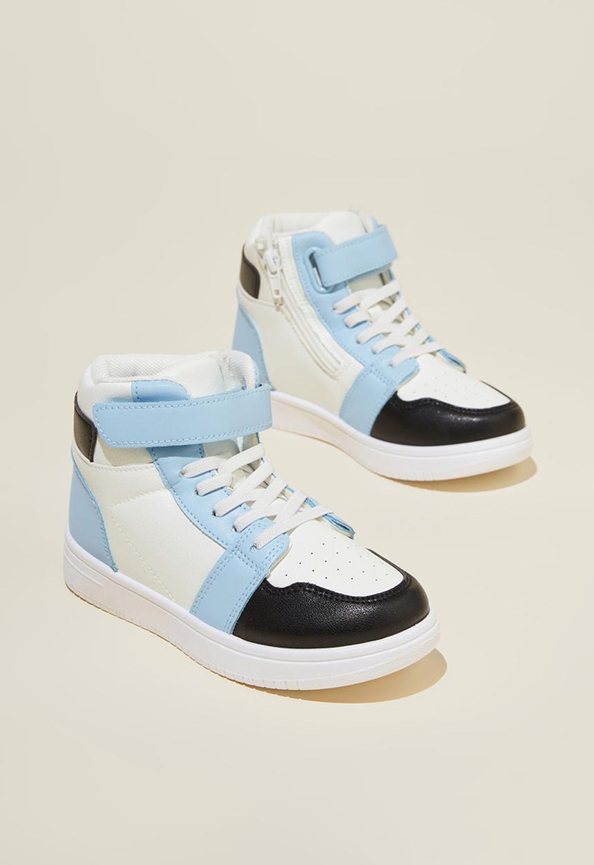 Cotton On - Harrison high top sneaker - dusk blue/black