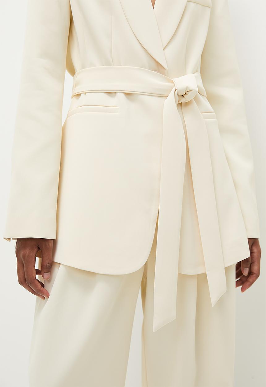 Superbalist - Co-ord blazer with tie belt - ecru
